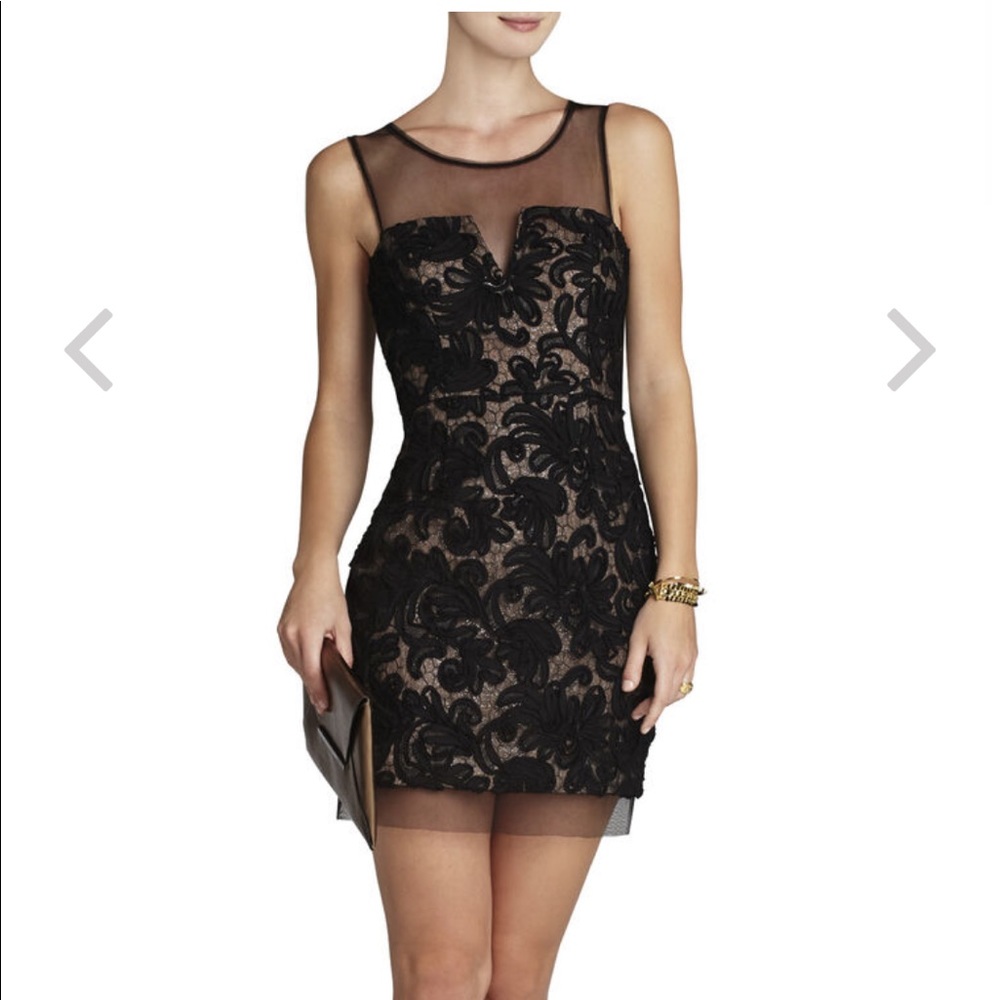 BCBGMAXAZRIA Black Abigail Cocktail Dress